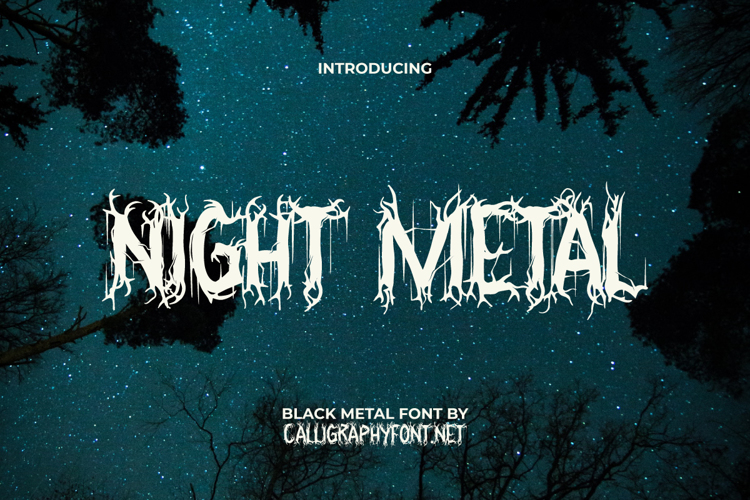 Night Metal Font