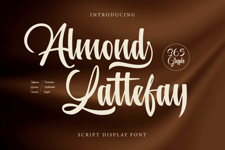 Almond Lattefay Trial Font