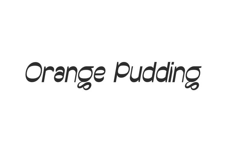 Orange Pudding Font