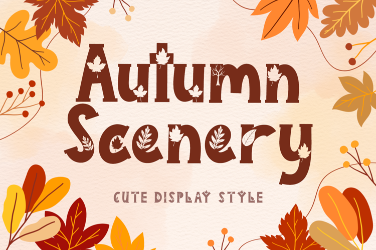 Autumn Scenery Font