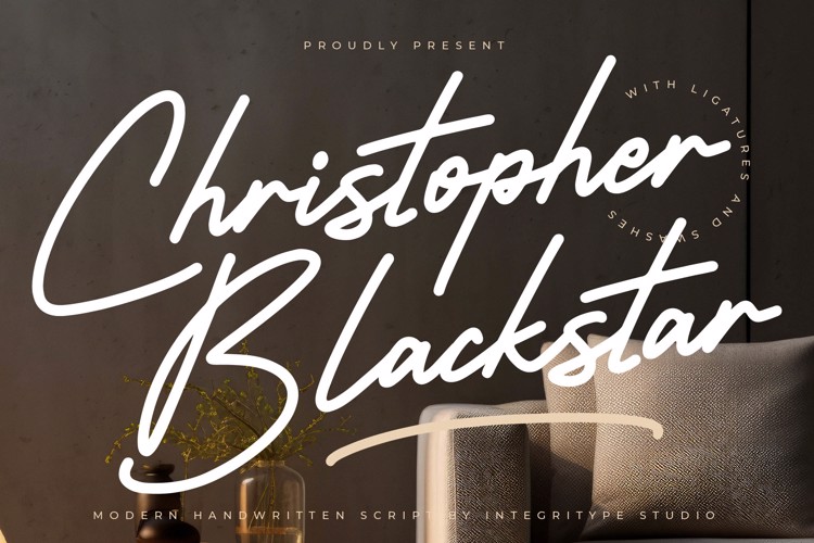 Christopher Blackstar Font