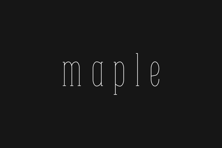 Maple Font