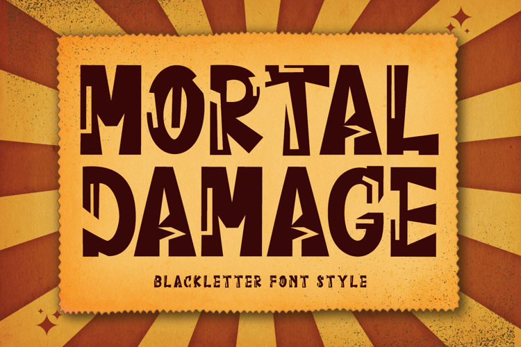 Mortal Damage Font