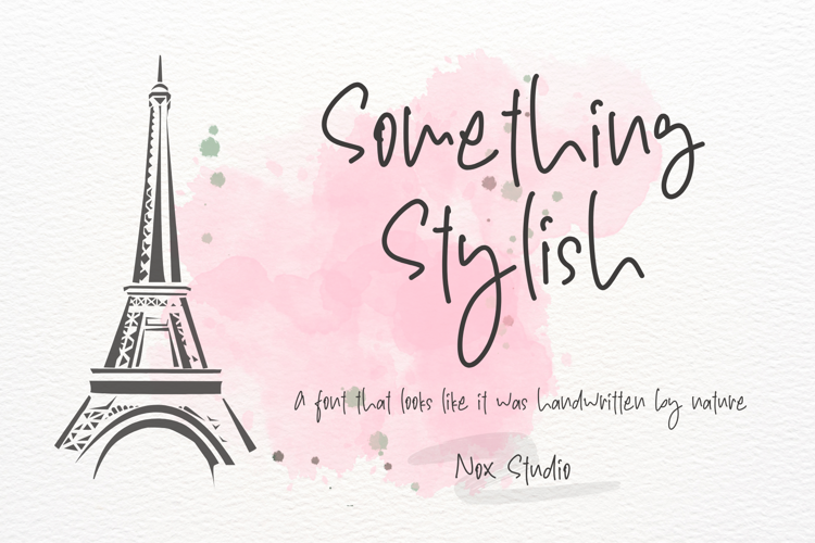 Something Stylish - Font