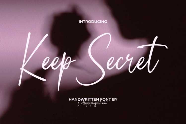 Keep Secret Font