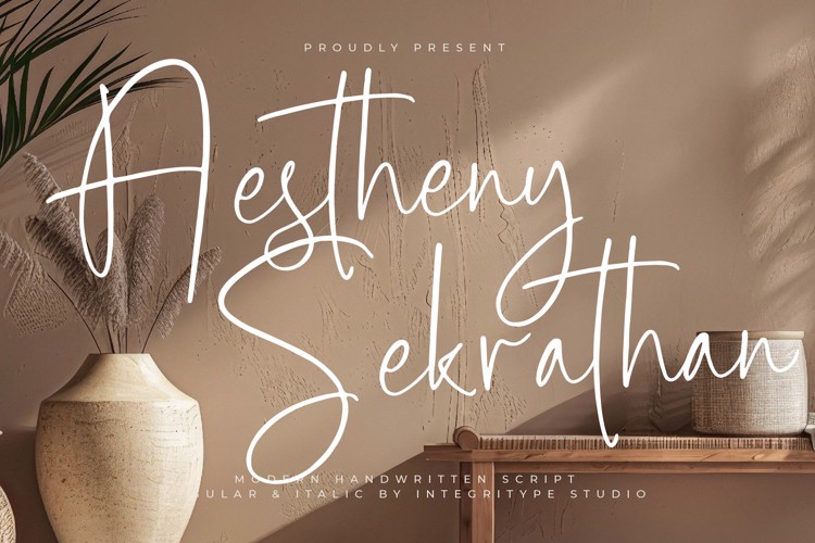 Aestheny Sekrathan Font