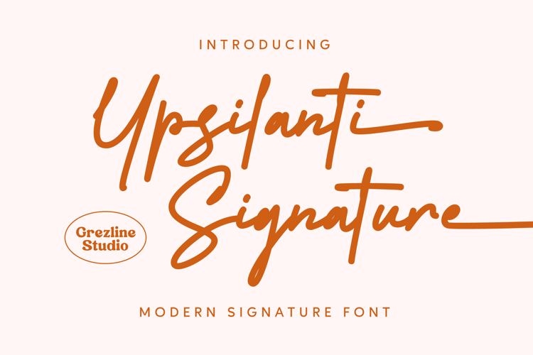 Ypsilanti Signature Font