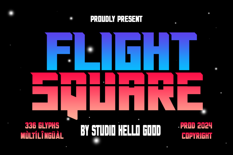 Flight Square Font