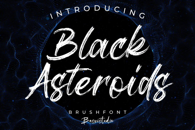 Black Asteroids Font