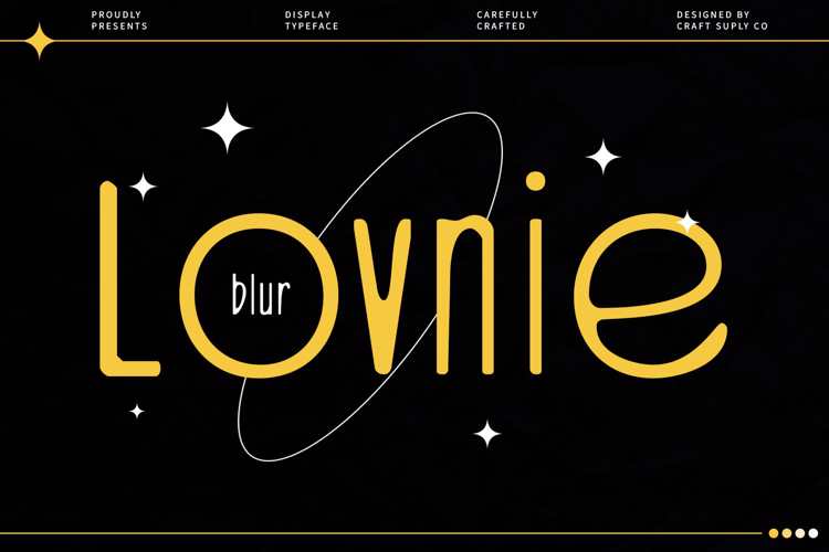 Lovnie Blur Font