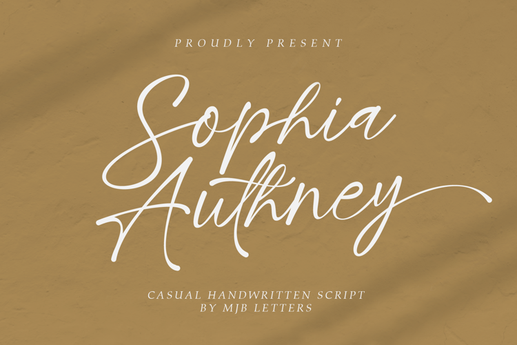 Sophia Authney Font