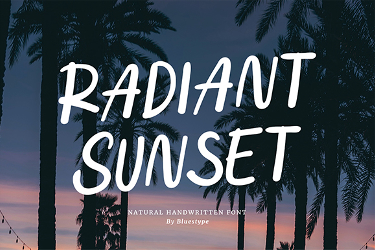 Radiant Sunset Font