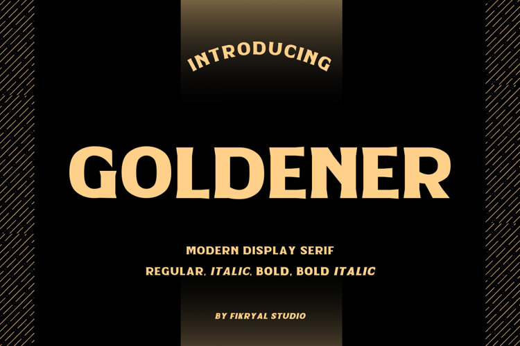 Goldener Font