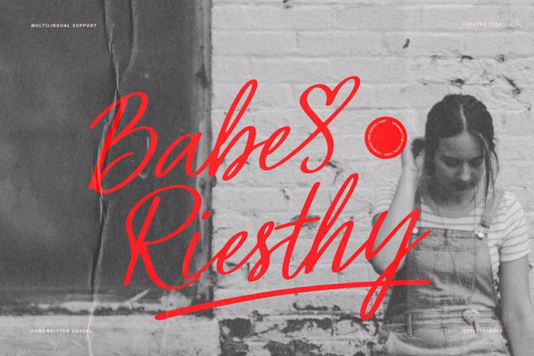 Babe Riesthy Font