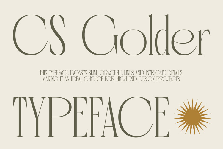 CS Golder Font