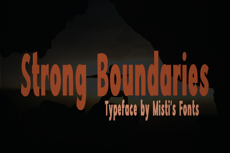 Strong Boundaries Font