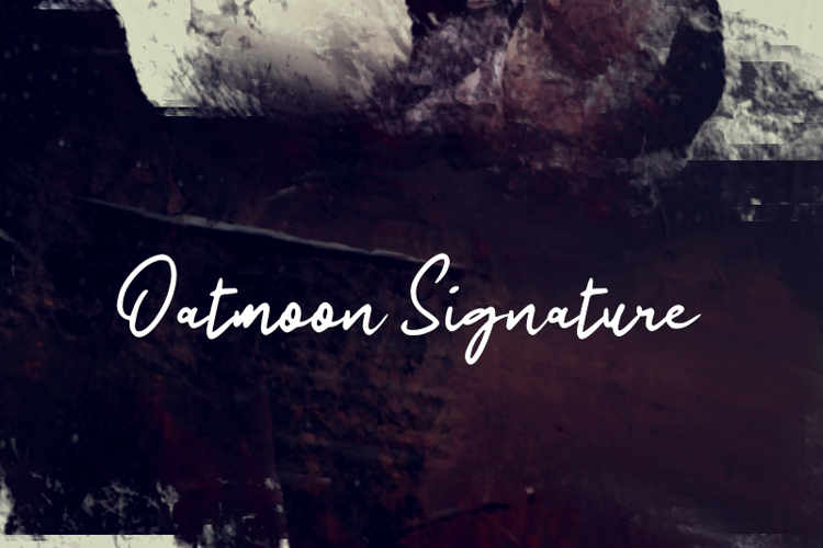 Oatmoon Signature Font