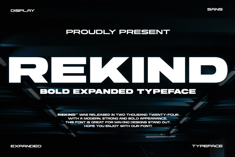 Rekind Expanded Font