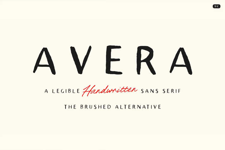 Avera Sans TC Brush Font