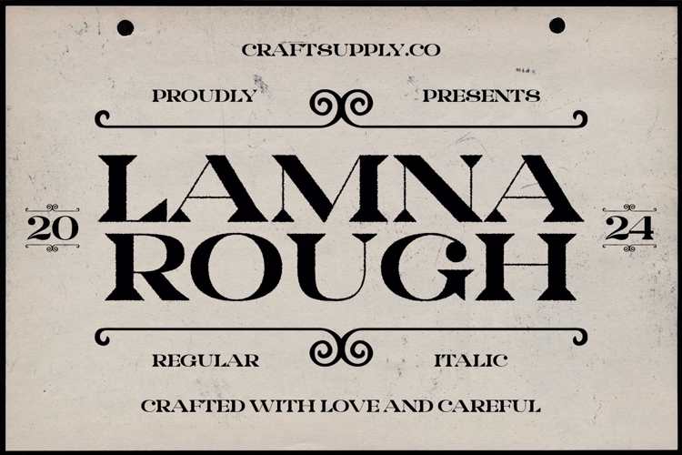 Lamna Rough Font