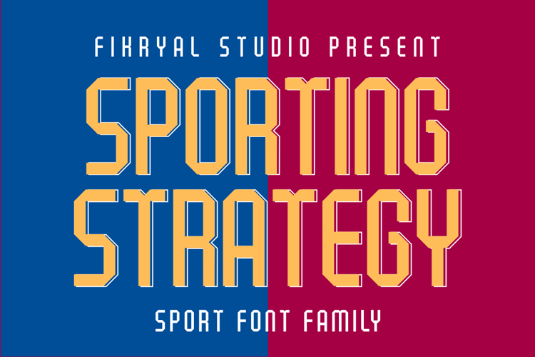 Sporting Strategy Font