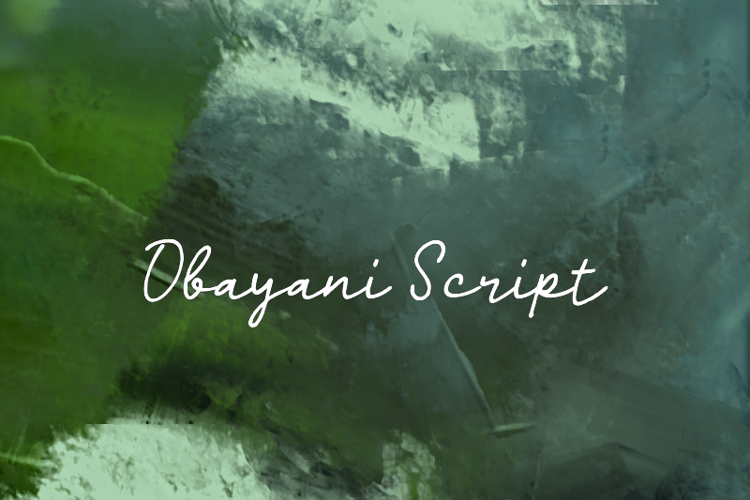 Obayani Script Font