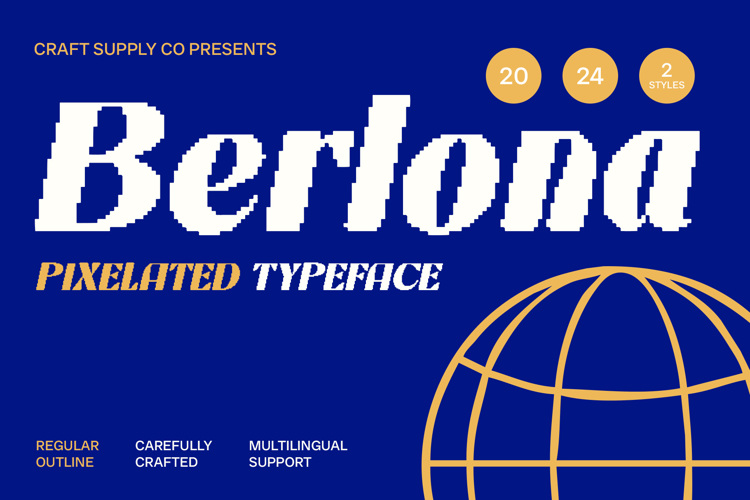 Berlona Pixel Font