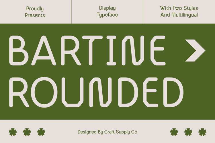 Bartine Rounded Font