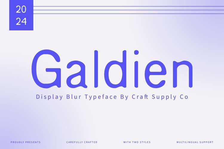 Galdien Blur Font