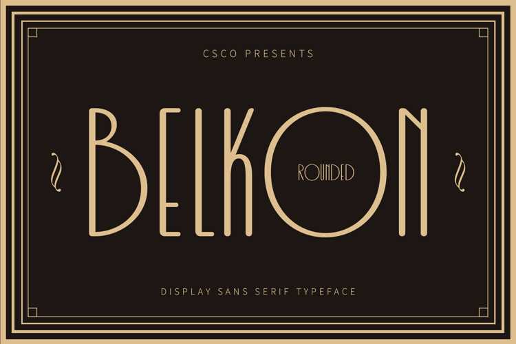 Belkon Rounded Font