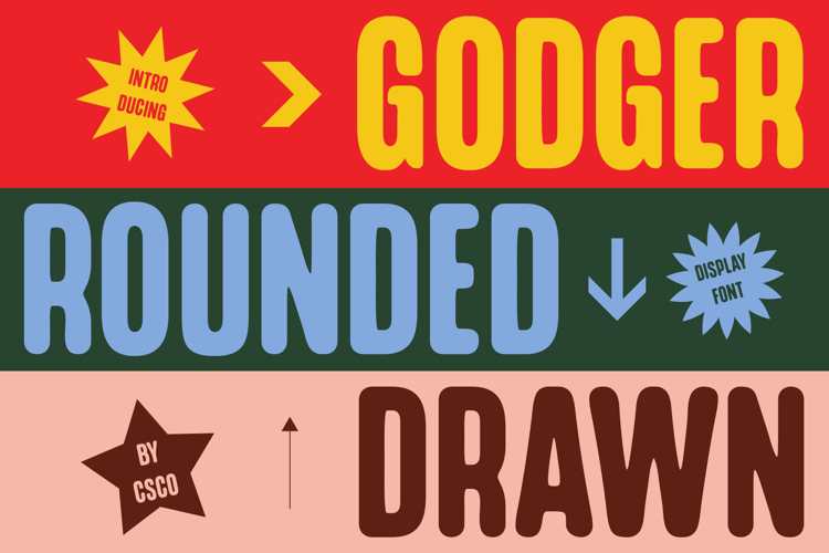 Godger Rounded Drawn Font