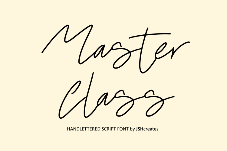 Master Class Font