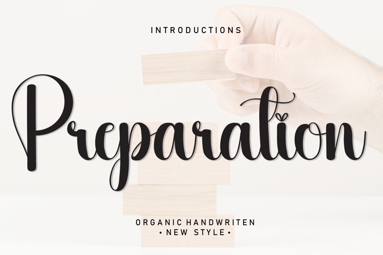 Preparation Font