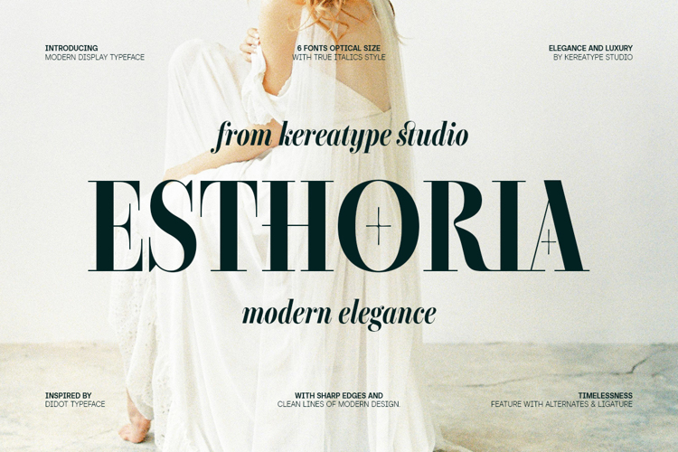 Esthoria Modern Elegance Display Font