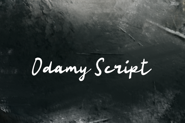 Odamy Script Font