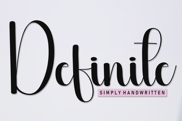 Definite Font