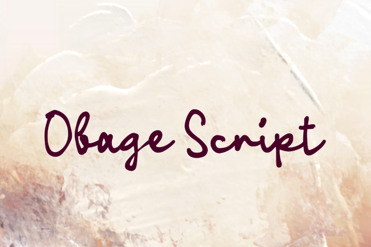 Obage Script Font