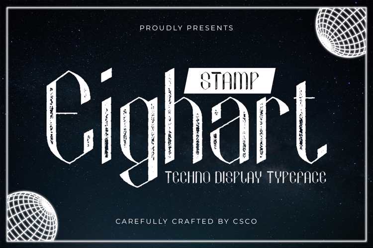 Eighart Stamp Font