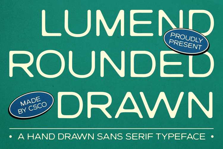 Lumend Rounded Drawn Font