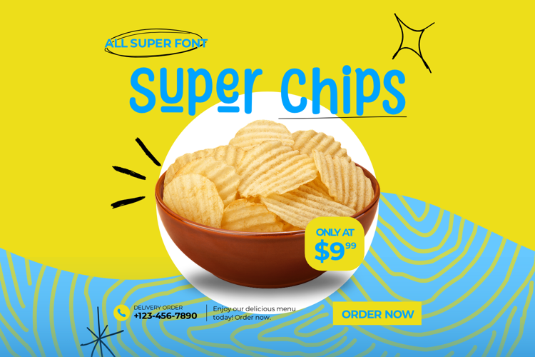 Super Chips Font