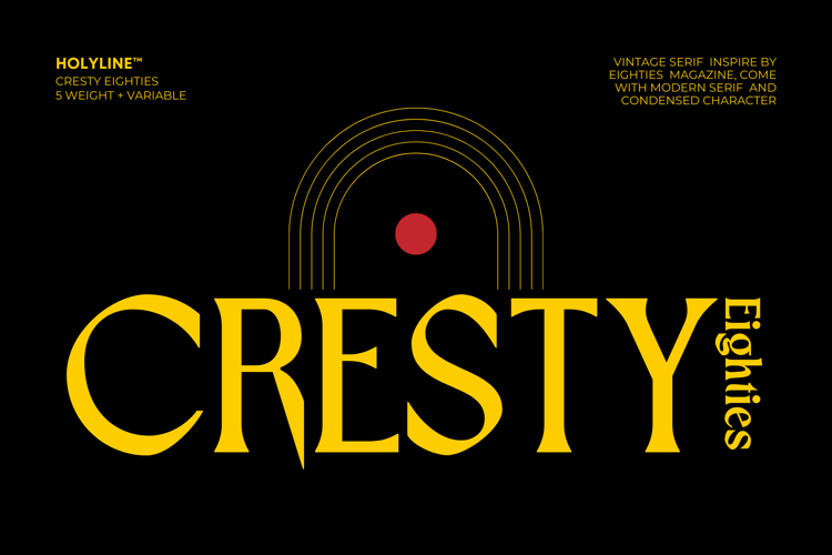 CRESTY Eighties Font