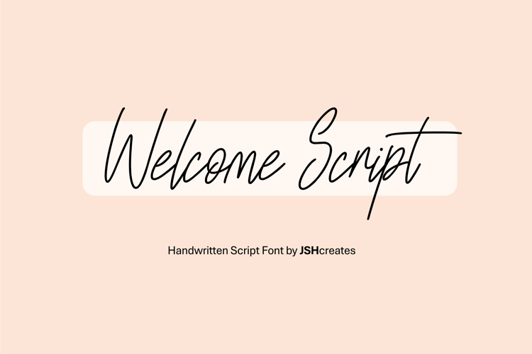 Welcome Script Font