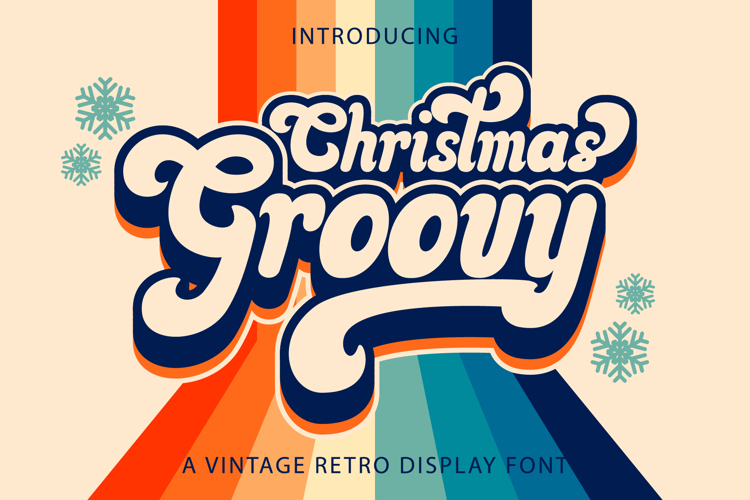 Christmas Groovy Font