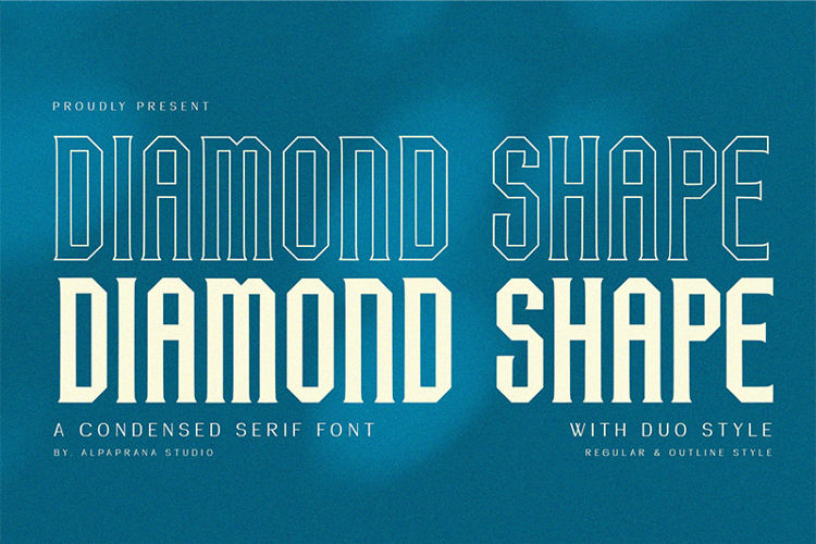 Diamond Shape Font