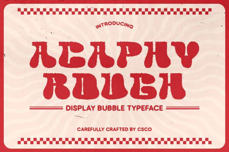 Acaphy Rough Font