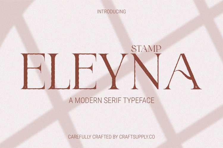 Eleyna Stamp Font