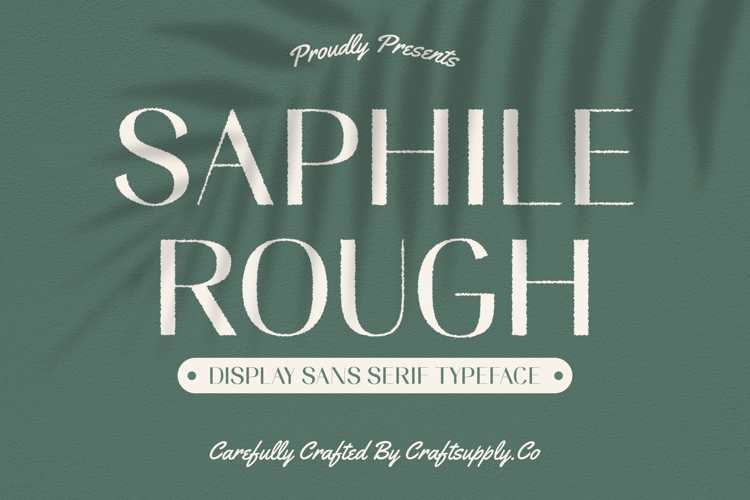 Saphile Rough Font