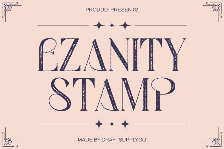 Ezanity Stamp Font