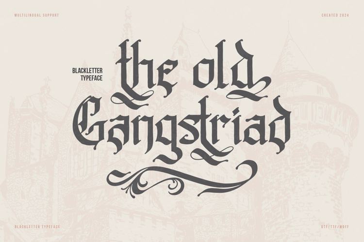 Old Gangstriad Font