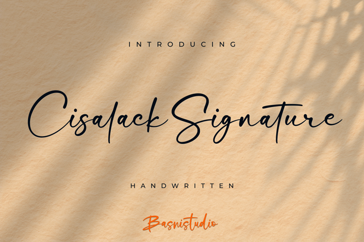 Cisalack Signature Font